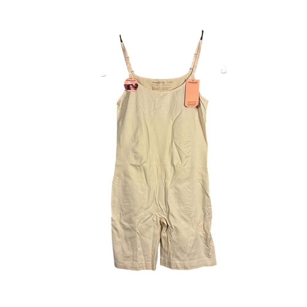 Shapermint Scoop Neck Mid-thigh‎ Bodysuit 2XL 95002 NWT Beige